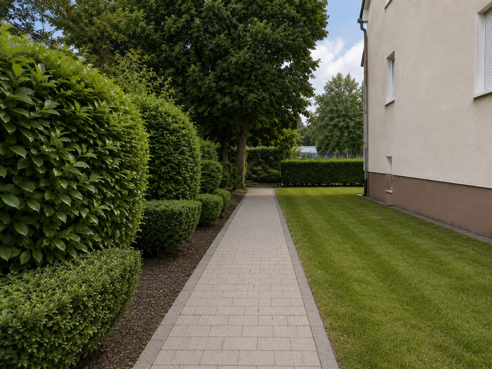 Außenanlage nach der Pflege